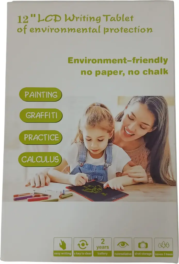 Ardoise tactile stylo 12" coloré