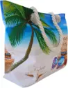 Sac de plage épaulière corde souple (Chapeau lunette Bahamas)