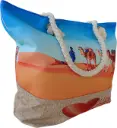 Sac de plage épaulière corde souple (Chapeau lunette Bahamas)