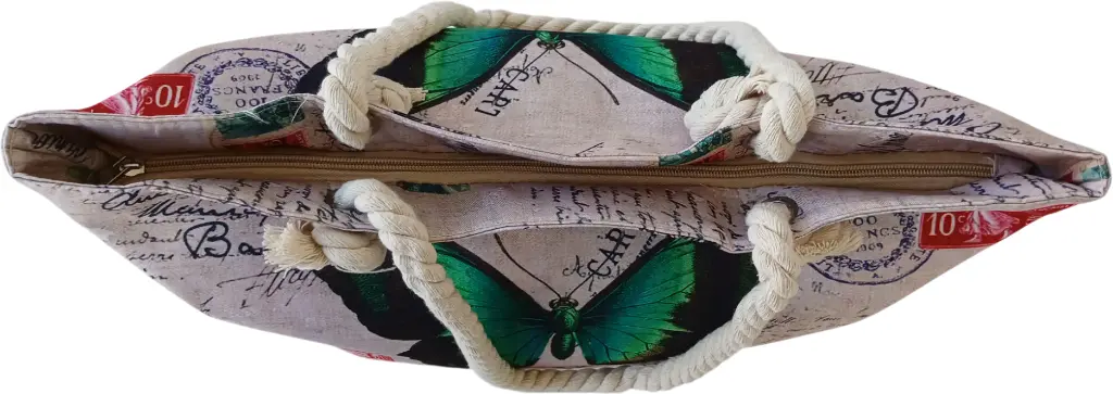 Sac de plage épaulière corde souple (Chapeau lunette Bahamas)