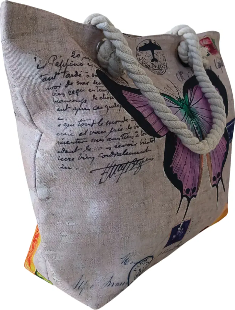 Sac de plage épaulière corde souple (Chapeau lunette Bahamas)