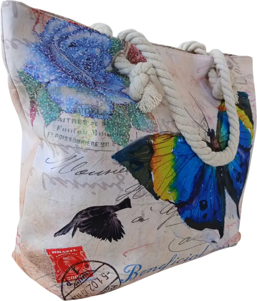 Sac de plage épaulière corde souple (Chapeau lunette Bahamas)