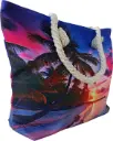 Sac de plage épaulière corde souple (Chapeau lunette Bahamas)