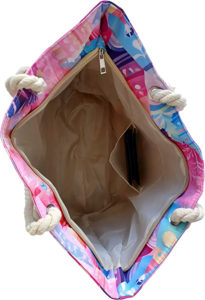 Sac de plage épaulière corde souple (Chapeau lunette Bahamas)