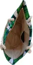 Sac de plage épaulière corde souple (Roses et motif traçage)