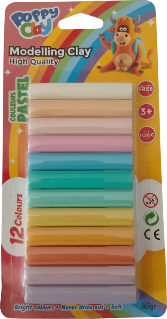 Pâte à modeler de12 SOFT 165GR