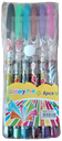 Pochette de 6 stylo gel GLITTER