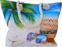 Sac de plage épaulière corde souple (Chapeau lunette Bahamas)