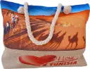 Sac de plage épaulière corde souple (I love Tunisia : Balade au Sahara)