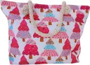 Sac de plage épaulière corde souple (Arz roses)