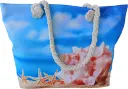 Sac de plage épaulière corde souple (Coquille en plage)