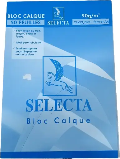 [CA112] Bloc de calque [50 feuille] SELECTA