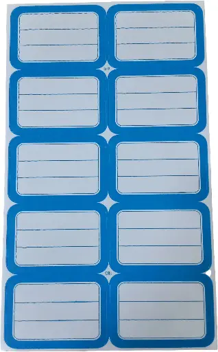 [FS323] Etiquettes simple Bleu
