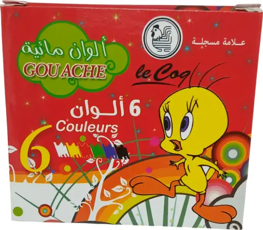 [le Coq : 6192102100086] Gouache 6 tubes couleurs de 9 g LE COQ