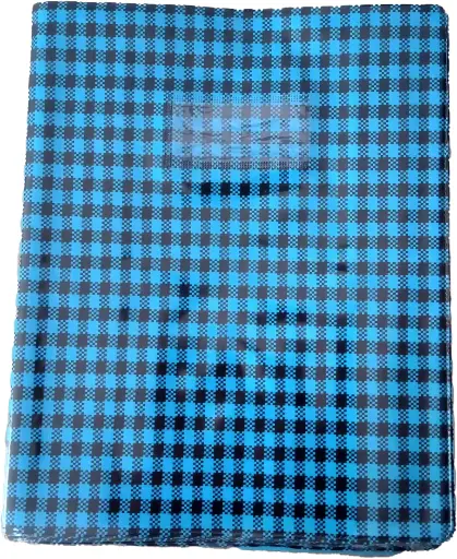 Protège-cahier 17x22 carreaux avec porte-nom PURPLE